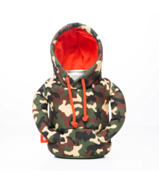 The Hoodie- Woodsy Camo/Puffin Red