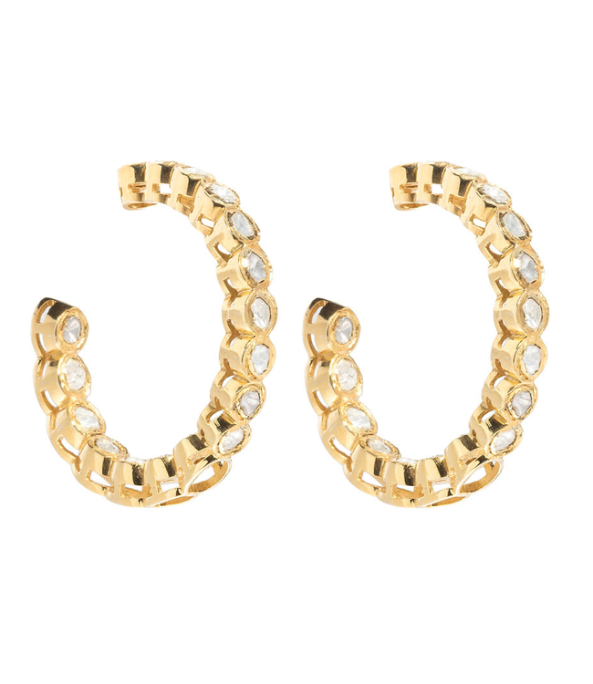 Hoops- Polki G.V. Diamond Hoop