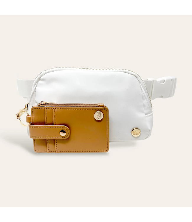 Cloud White Belt Bag & Wallet Set
