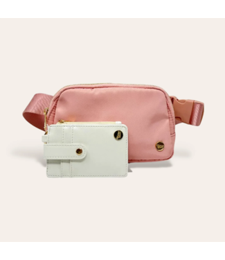 Dusty Blush Belt Bag & Wallet Set