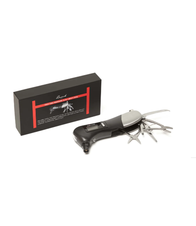 Troy Tire Pressure Multi Tool- Black