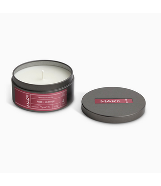MARIL Rose & Leather 4oz Travel Candle