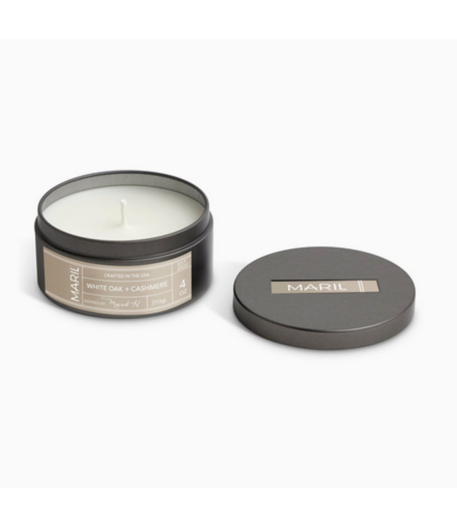 MARIL White Oak & Cashmere 4oz Travel Candle