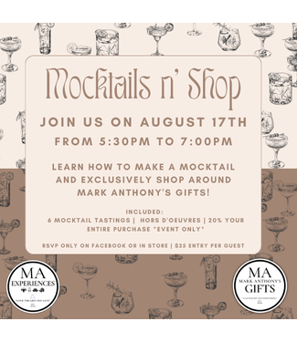Mocktails n' Shop Event | MAGifts 8/17/23