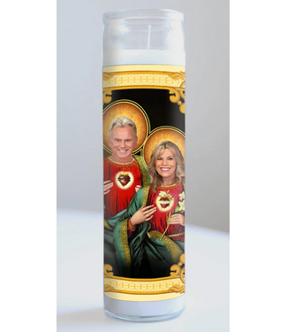 Saint Pat Sajak & Vanna White (Wheel of Fortune) Prayer Candle