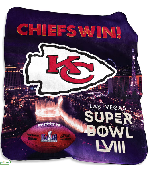 Logo Brands KC Chiefs Champions Silk Touch Blanket