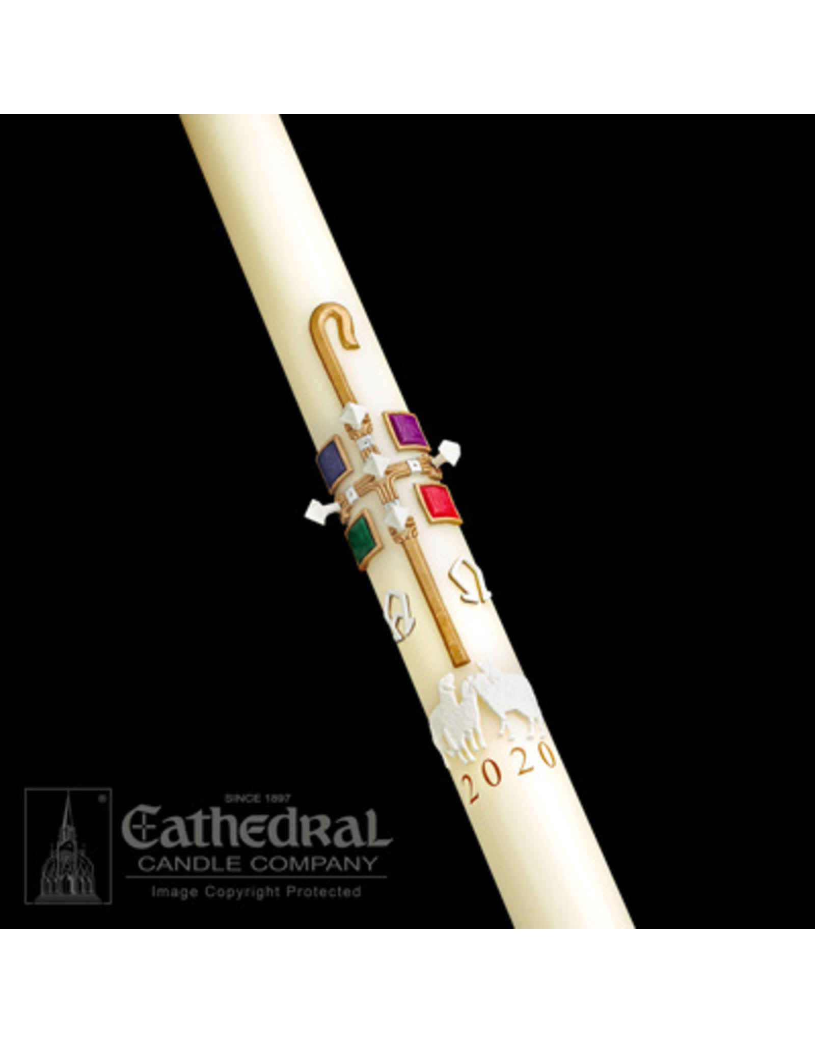 Cathedral Candle Good Shepherd Paschal Candle