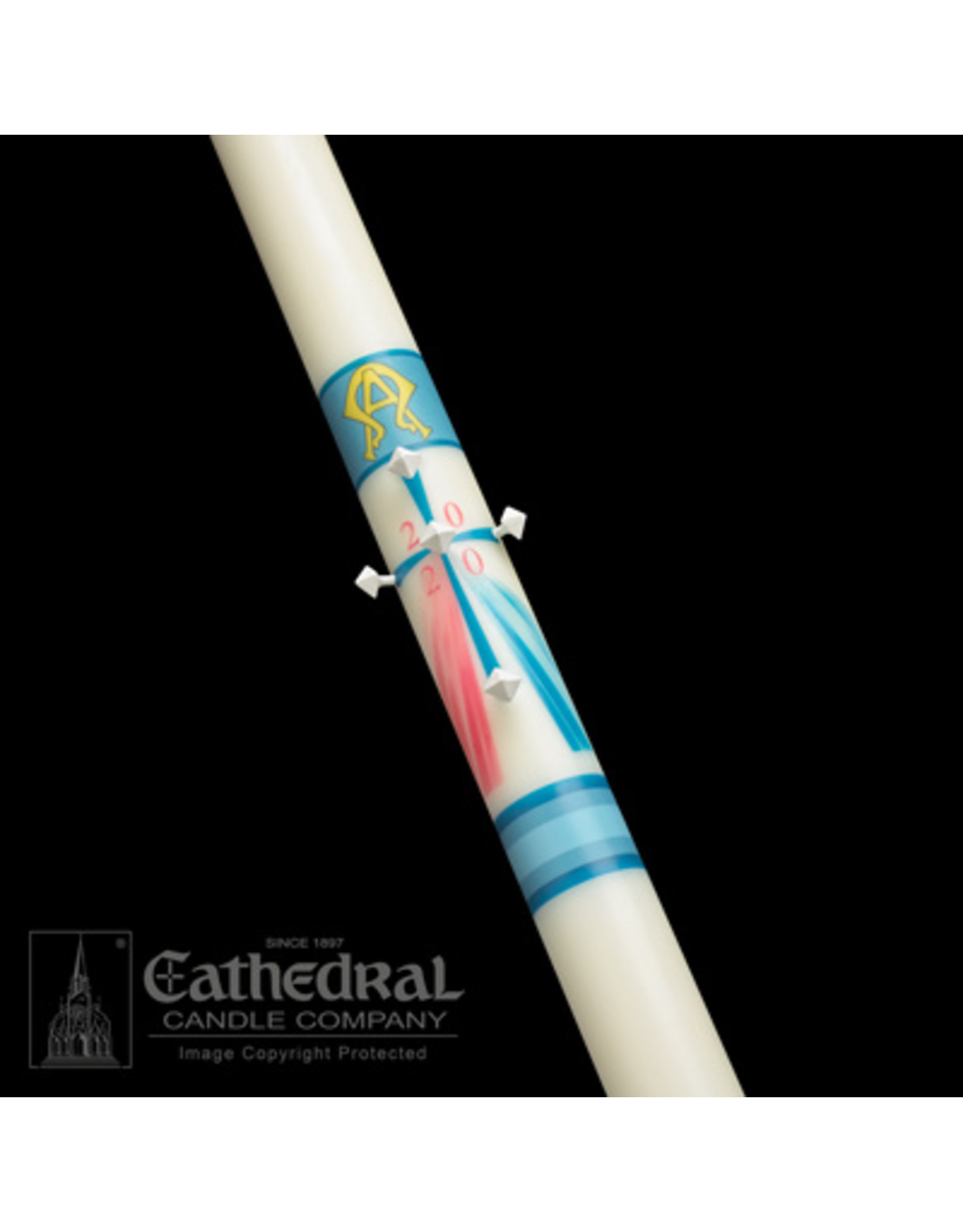 Cathedral Candle Divine Mercy Paschal Candle