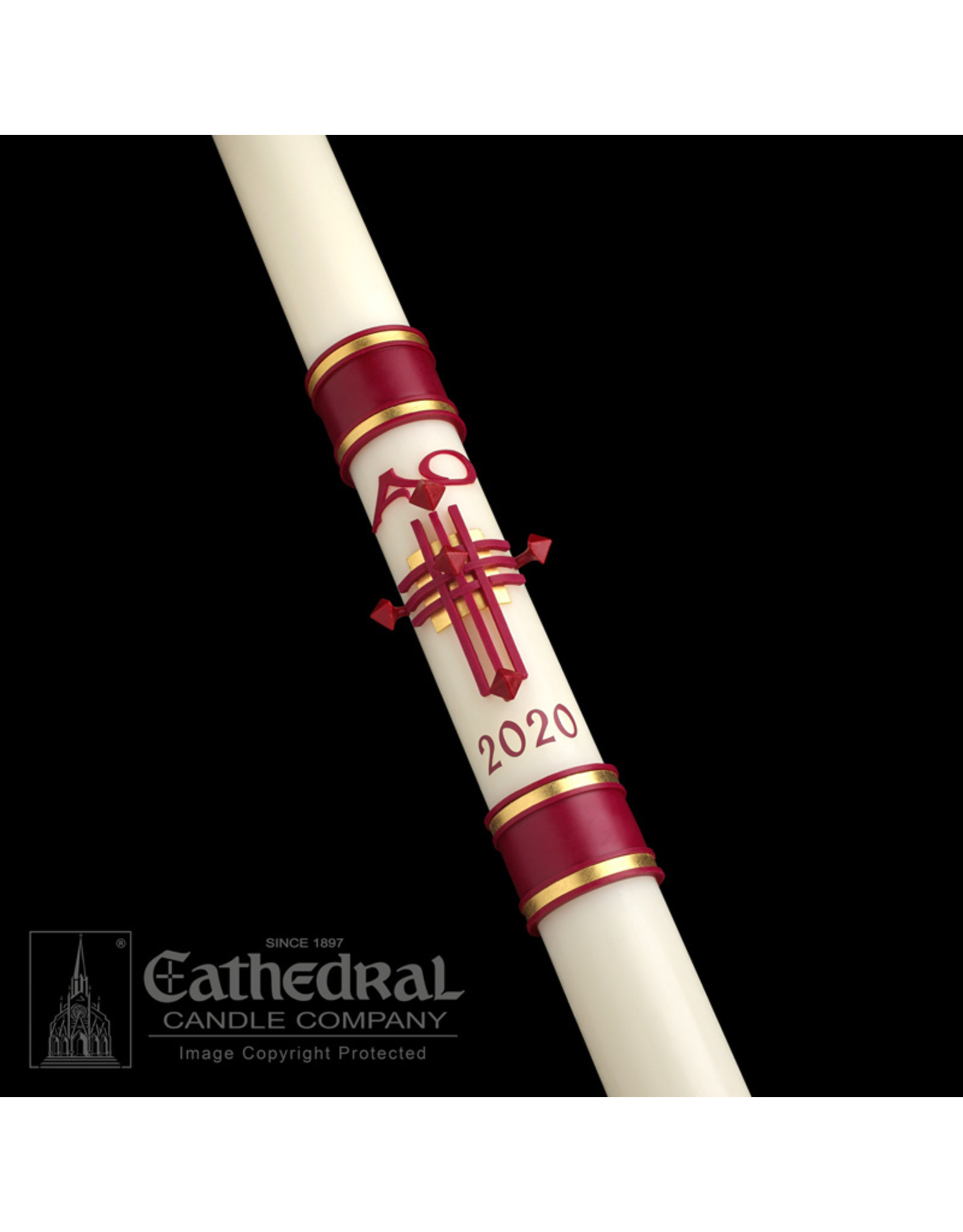 Cathedral Candle Crux Trinitas Paschal Candle