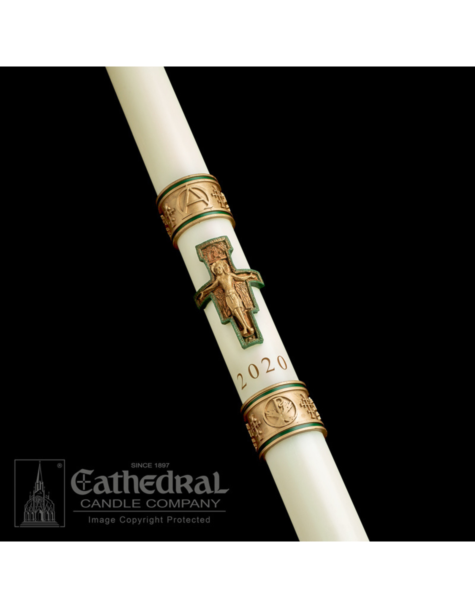Cathedral Candle Cross of St. Francis Paschal Candle