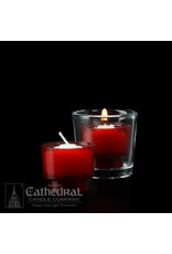 Cathedral Candle 4-Hour Ruby Votive ez-Lite Candles (Box of 144)