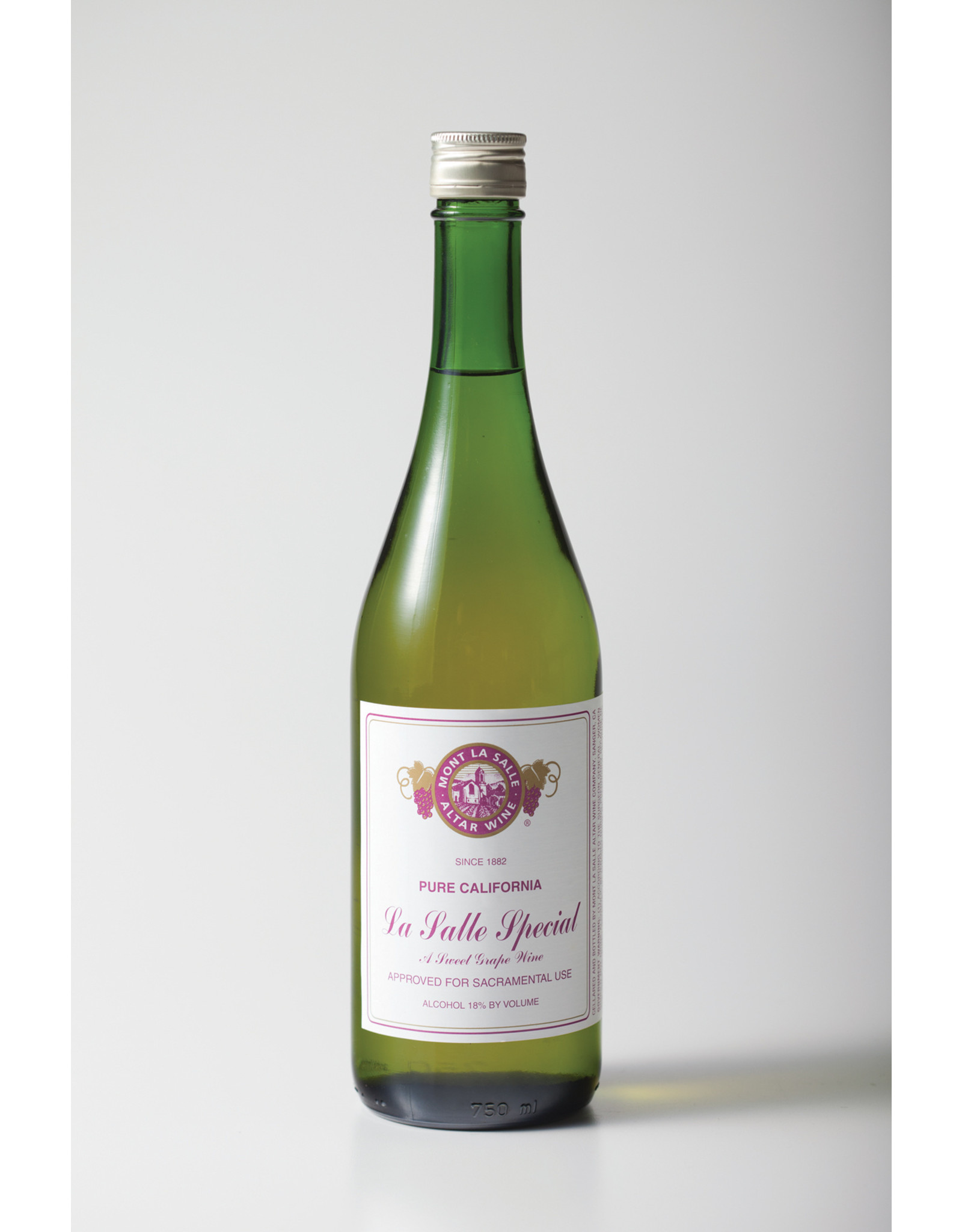 Napa Valley (Mont La Salle) $114.90 LaSalle Special Bottles, CANNOT BE SOLD ONLINE, CALL TO ORDER LaSalle Special (12 750-ml Bottles) Wine