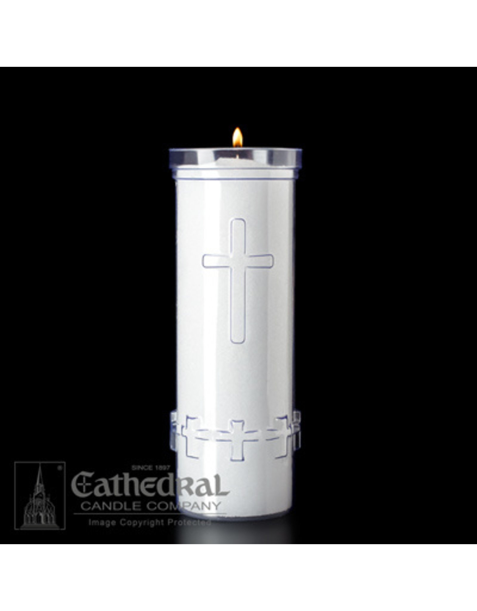 Cathedral Candle 7-Day Plastic Divine Presence Candles (24)