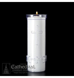 Cathedral Candle 7-Day Plastic Divine Presence Candle (Each)