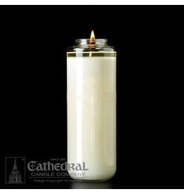 Cathedral Candle 8-Day 100% Beeswax "Prima Sanctum" Glass Candles (12)