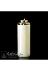 Cathedral Candle 8-Day 51% Beeswax "Domus Christi" Glass Candles (12)