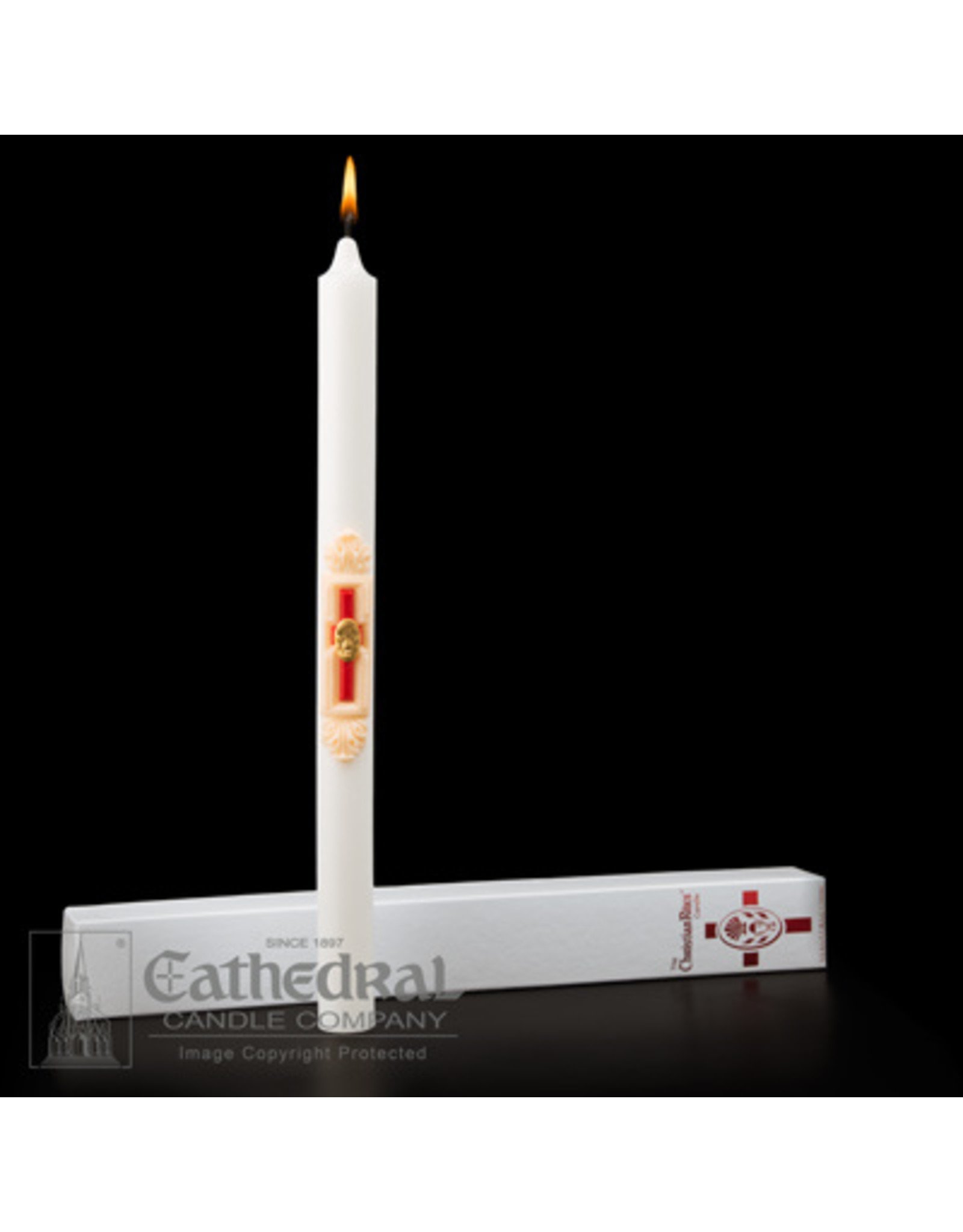 Cathedral Candle RCIA Christian Rites Candle, 1.25x17