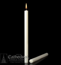 51% Beeswax Altar Candles 1-1/8"x15" PE (12)
