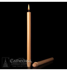 Cathedral Candle Unbleached 51% Beeswax Altar Candles 7/8"x12" SFE (24)