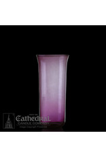 Cathedral Candle 8-Day Glass Globe - Lavender (Flared Top)