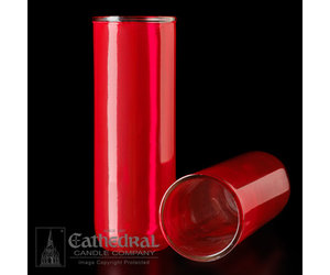 5, 6, 7-Day Glass - Ruby - Inserta-Lite Reusable Globe - Reilly's