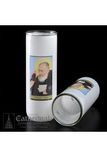 5, 6, 7-Day Glass Globe - Padre Pio (Each)