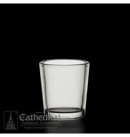 Cathedral Candle Votive Light Glasses - Crystal, 15 Hour (12)