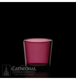 Cathedral Candle Votive Light Glasses - Purple, 2-10 Hour (12)