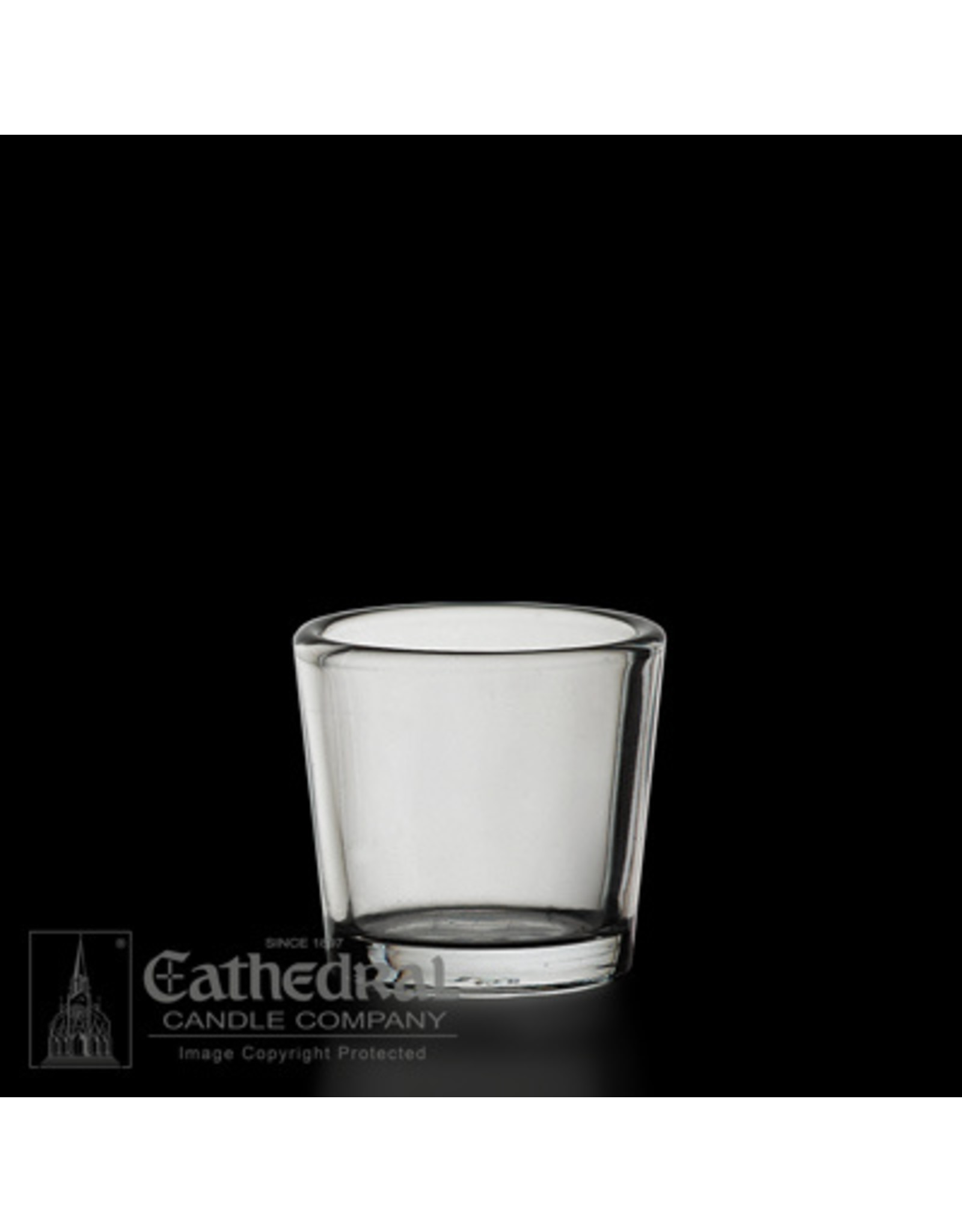 Cathedral Candle Votive Light Glasses - Crystal, 2-10 Hour (12)
