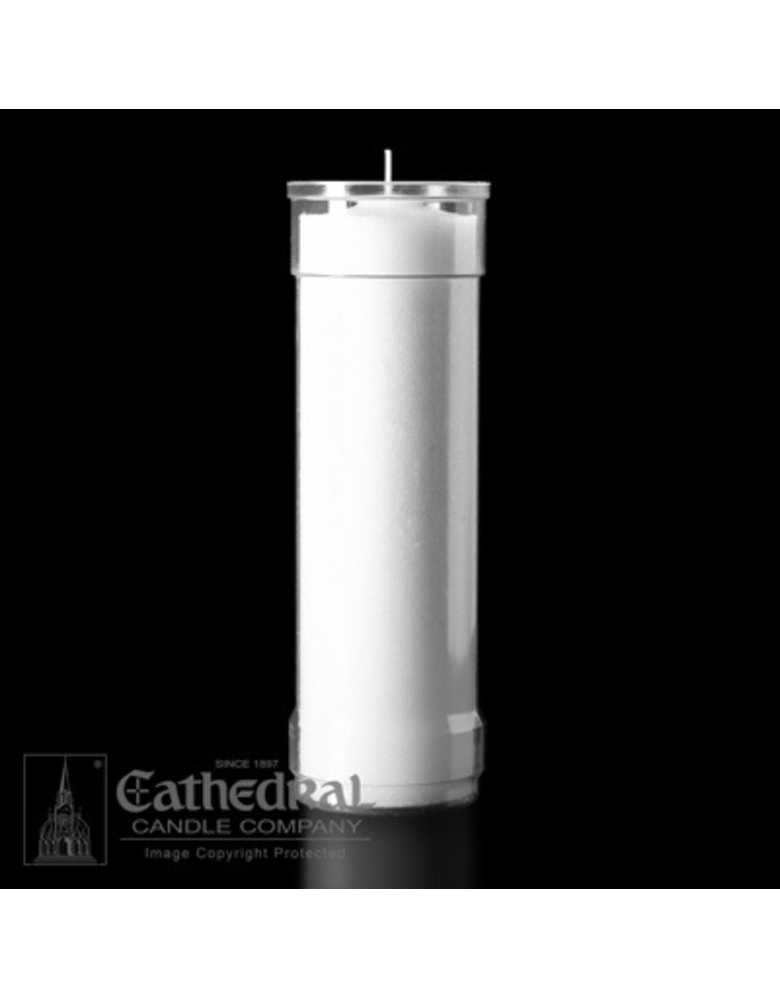 Cathedral Candle 7-Day Plastic Inserta-Lite Candle (Each)