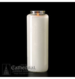 Cathedral Candle 6-Day Crystal Glass Candle (Each)