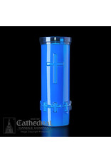 Cathedral Candle 6-Day Devotiona-Lite Blue Plastic Candles (24)