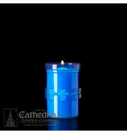 Cathedral Candle 3-Day Devotiona-Lite Blue Plastic Candles (48)