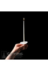 Cathedral Candle Congregational Candles 11" Taper 51% Beeswax w/Paper Drip Protectors (100)
