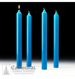 Cathedral Candle Advent Candles 1.5x16 (4 Blue)