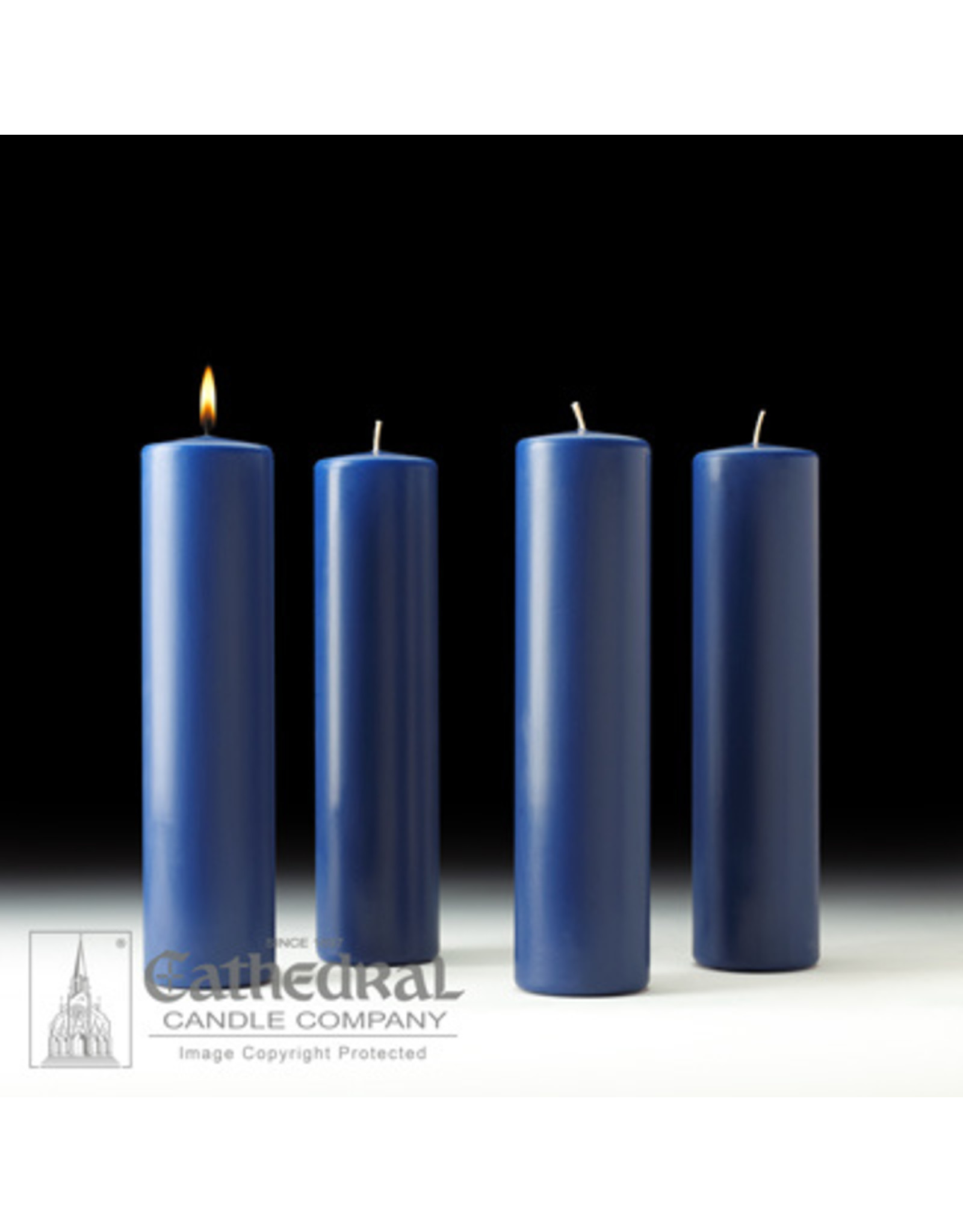 Cathedral Candle Advent Candles 3x12 (4 Sarum Blue)