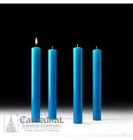 Cathedral Candle 51% Beeswax Advent Candles 1.5x12 (4 Blue)