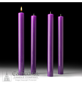 Cathedral Candle 51% Beeswax Advent Candles 1.5x16 (4 Purple)