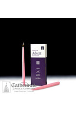 Cathedral Candle Advent Taper Candle - 12" (Rose) (each)