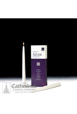 Cathedral Candle Advent Taper Candles - 12" (White) (Box of 12)