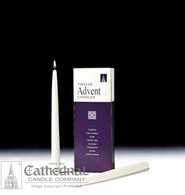 Advent Taper Candles - 12" (White) (each)