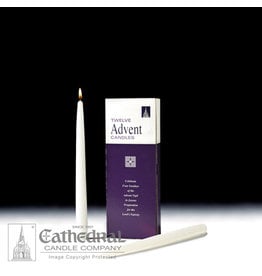 Cathedral Candle Advent Taper Candle - 12" (White) (each)