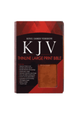 Christian Art Publishers KJV Large Print Lux-Leather Brown Portfolio Design