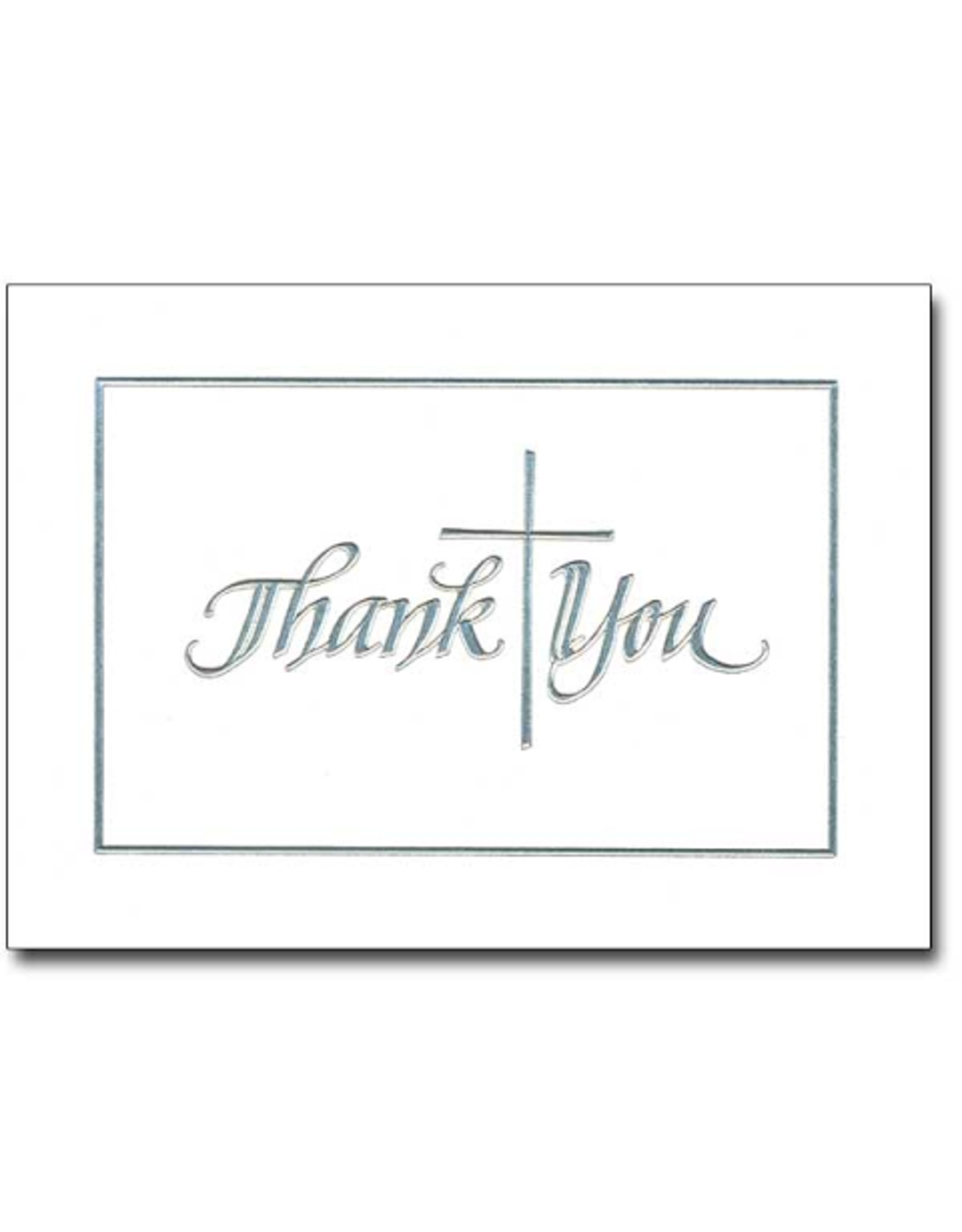 Altar + Home Boxed Cards - Thank You Silver Cross (12)