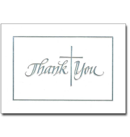 Altar + Home Boxed Cards Thank You Silver Embossed (12)