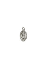Bliss St. Christopher  Oval Medal, Sterling Silver 4121CSS
