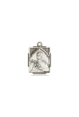 MEDAL THERESA SQUARE STERLING SILVER