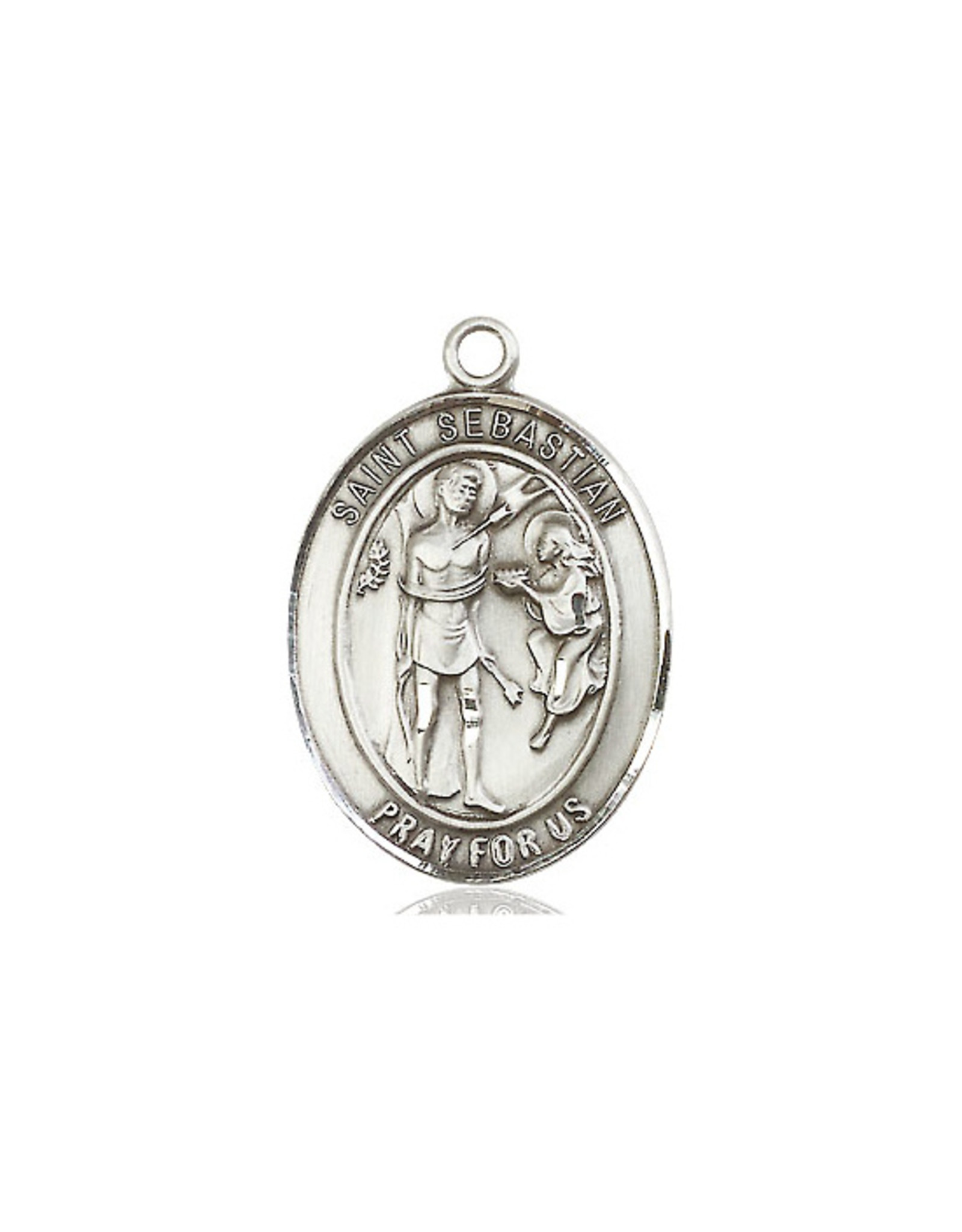 St. Sebastian Medal, Sterling Silver