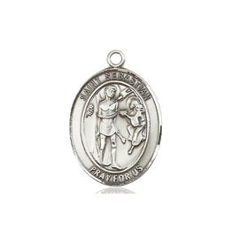 Bliss St. Sebastian Medal, Sterling Silver