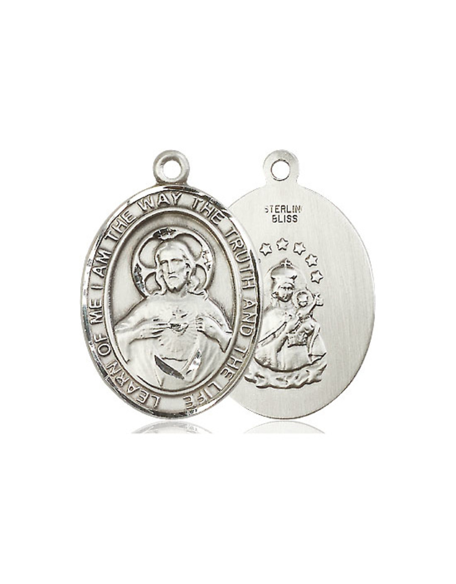 Bliss Scapular Medal, Sterling Silver